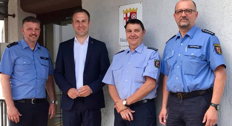 Besuch bei der Polizei Inspektion in Bitburg