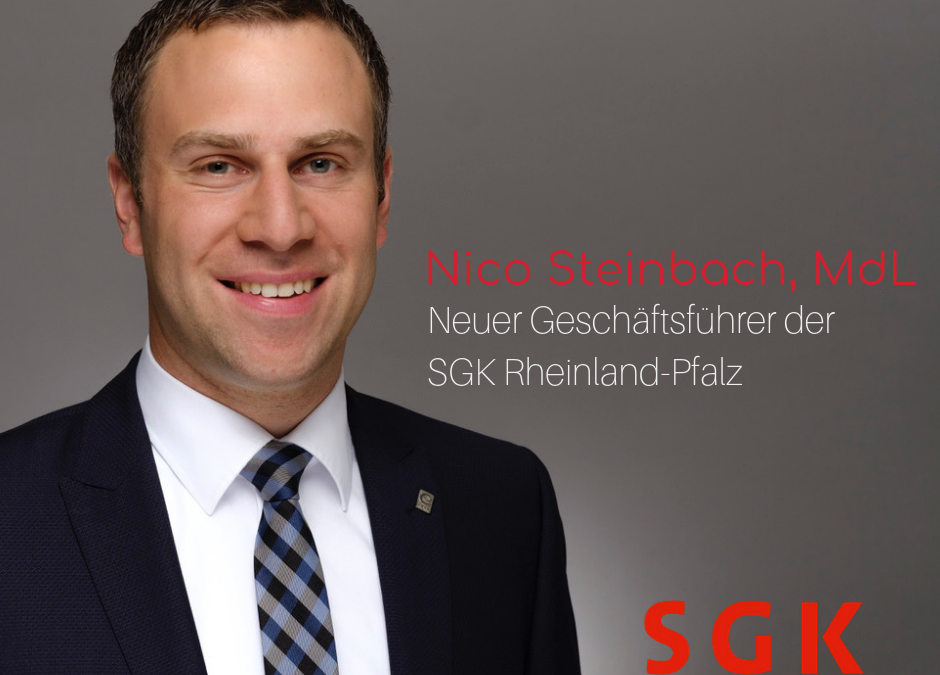 Personalwechsel im SGK-Landesverband Rheinland-Pfalz: Nico Steinbach neuer Geschäftsführer