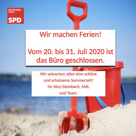 Sommerferien des Bürgerbüros