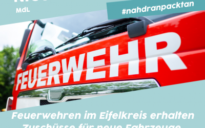 Förderungen für die Feuerwehren im Eifelkreis