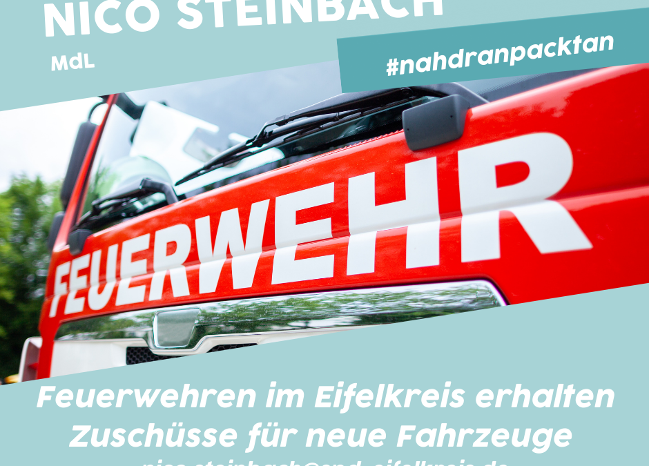 Förderungen für die Feuerwehren im Eifelkreis