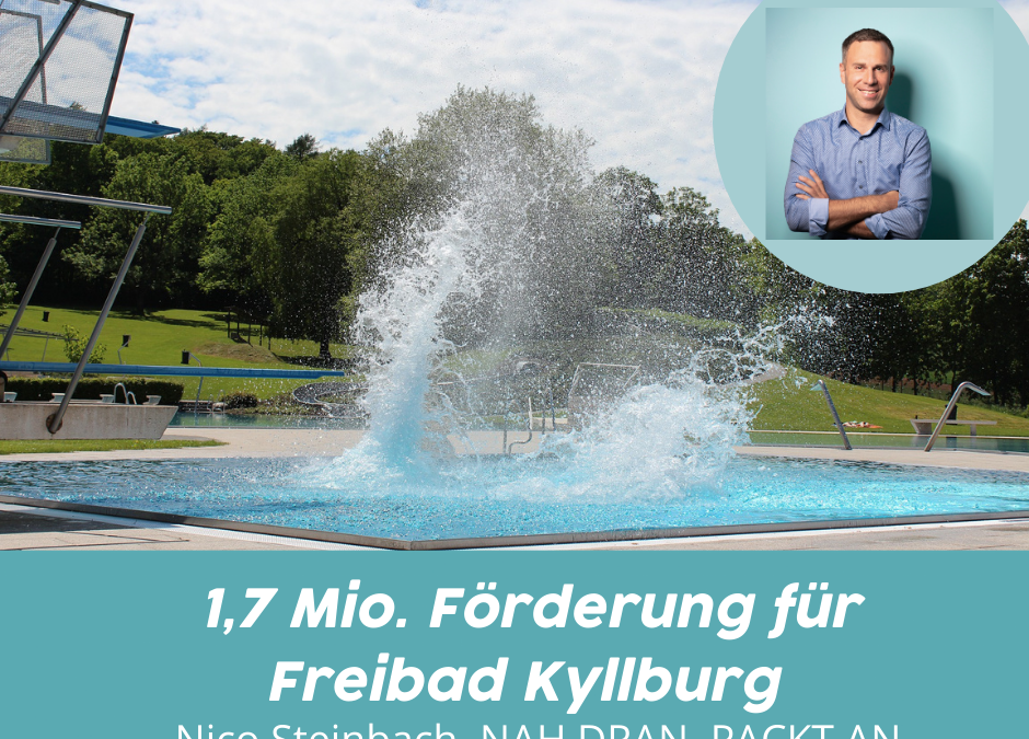 1,7 Millionen € Förderung für das Freibad Kyllburg