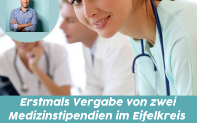 Erstmals Vergabe zweier Medizinstipendien durch den Eifelkreis