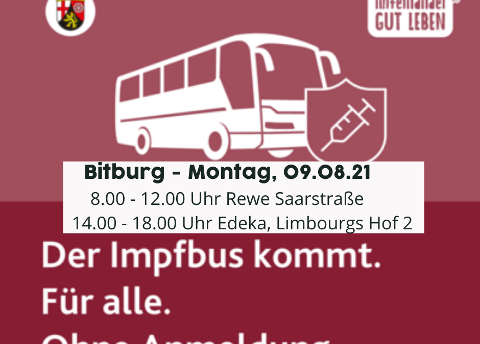 Impfbus am 09. August in Bitburg