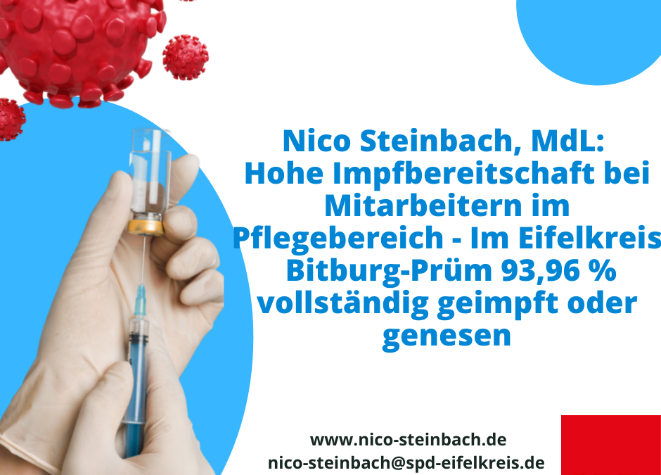 Hohe Impfbereitschaft bei Mitarbeitenden in den Pflegeeinrichtungen