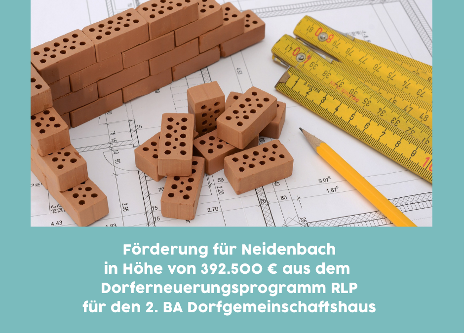 392.500 Euro für Dorferneuerung in Neidenbach