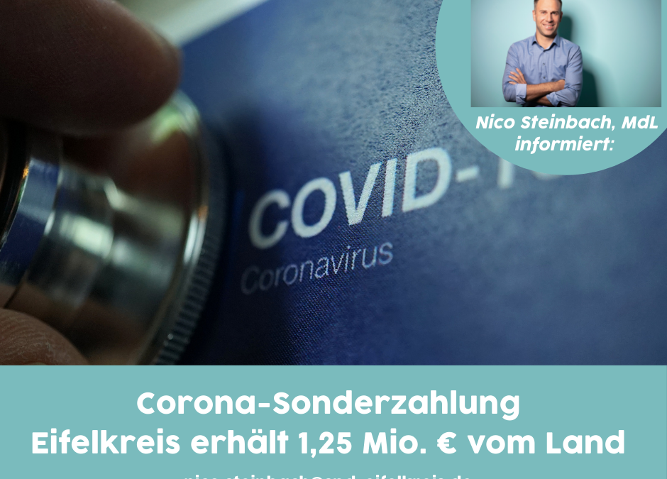 Corona-Sonderzahlung: Eifelkreis Bitburg-Prüm erhält 1,25 Mio. Euro