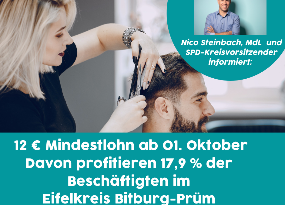 12 Euro Mindestlohn. Respekt für Arbeit – auch im Eifelkreis Bitburg-Prüm