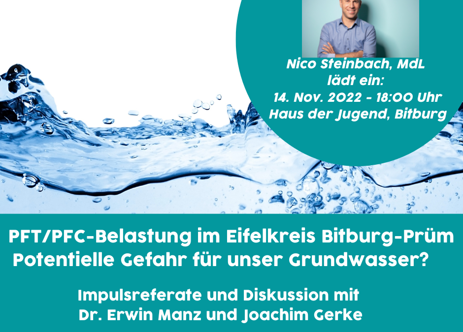 PFT/PFC-Belastung im Eifelkreis Bitburg-Prüm – Potentielle Gefahr für unser Grundwasser